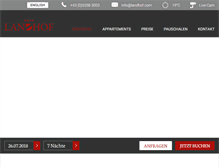 Tablet Screenshot of landhof.com